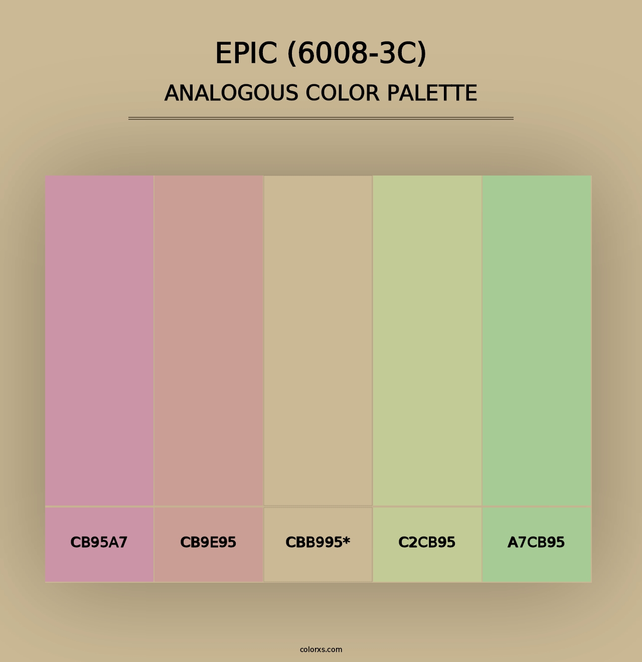 Epic (6008-3C) - Analogous Color Palette