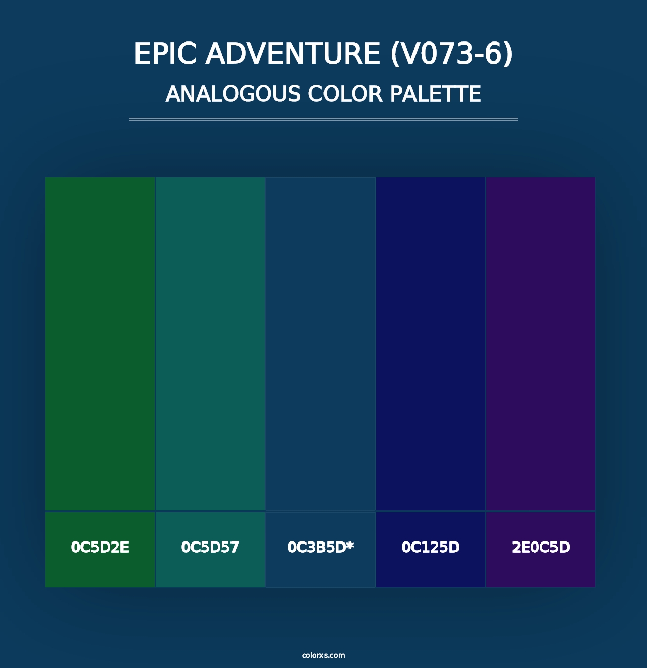 Epic Adventure (V073-6) - Analogous Color Palette