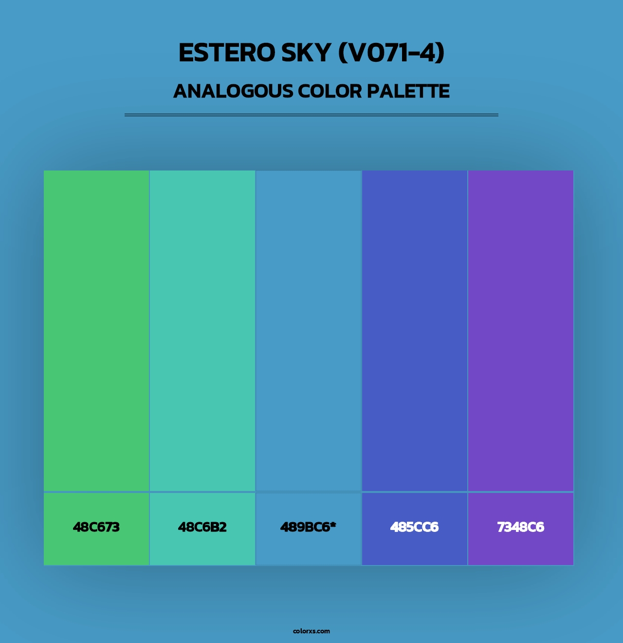 Estero Sky (V071-4) - Analogous Color Palette