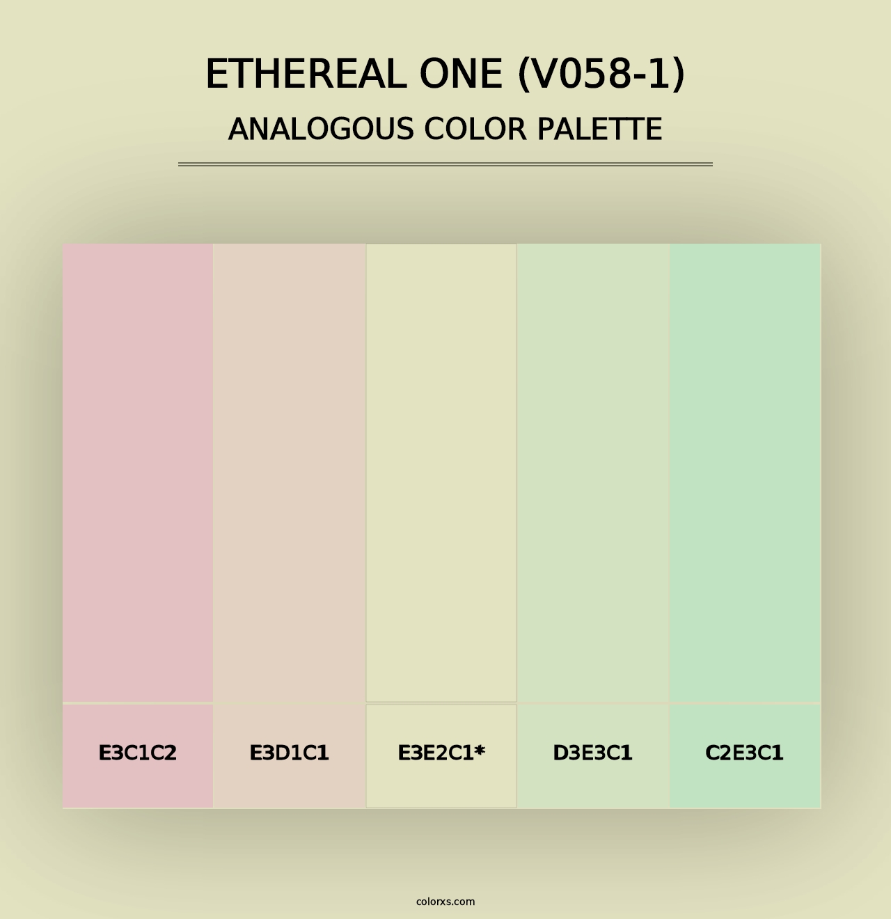 Ethereal One (V058-1) - Analogous Color Palette