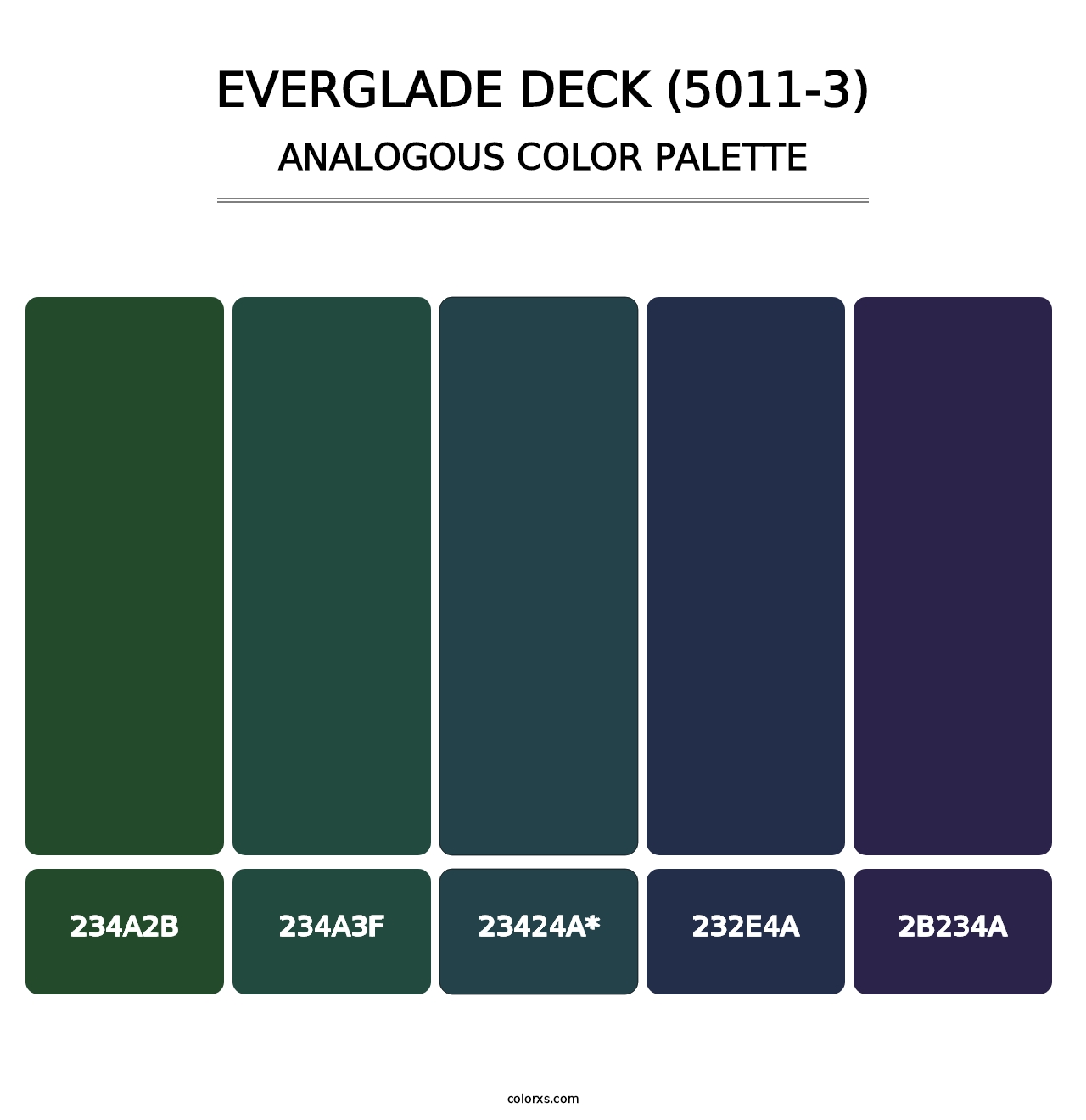 Everglade Deck (5011-3) - Analogous Color Palette