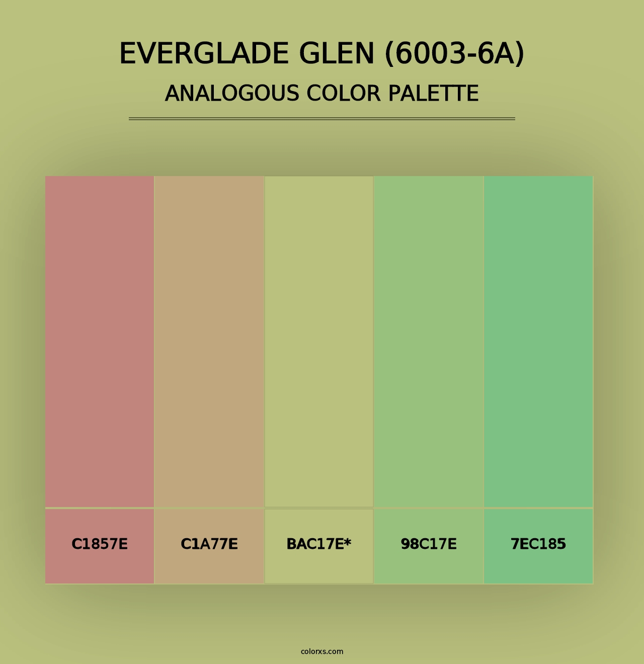 Everglade Glen (6003-6A) - Analogous Color Palette