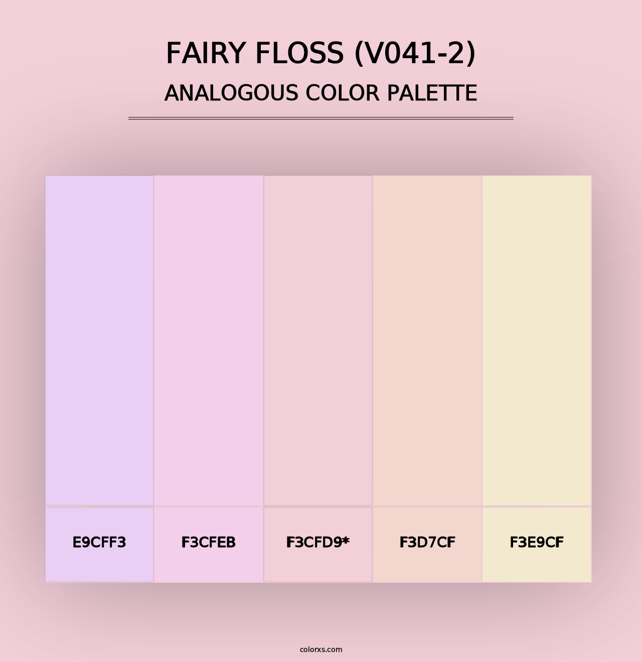 Fairy Floss (V041-2) - Analogous Color Palette