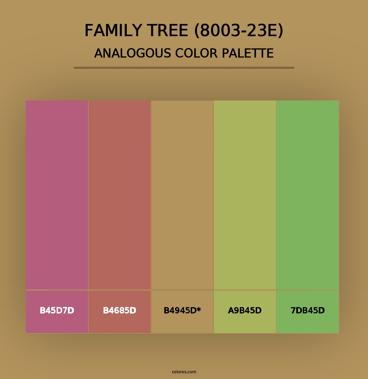 Family Tree (8003-23E) - Analogous Color Palette