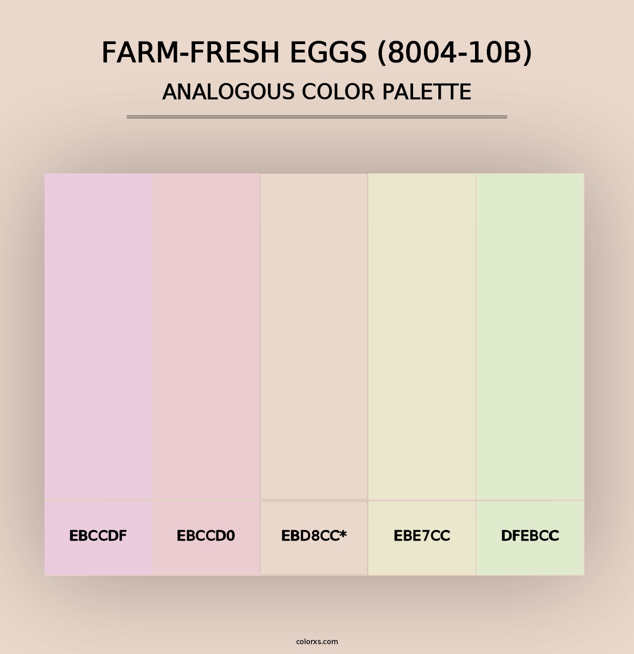 Farm-Fresh Eggs (8004-10B) - Analogous Color Palette