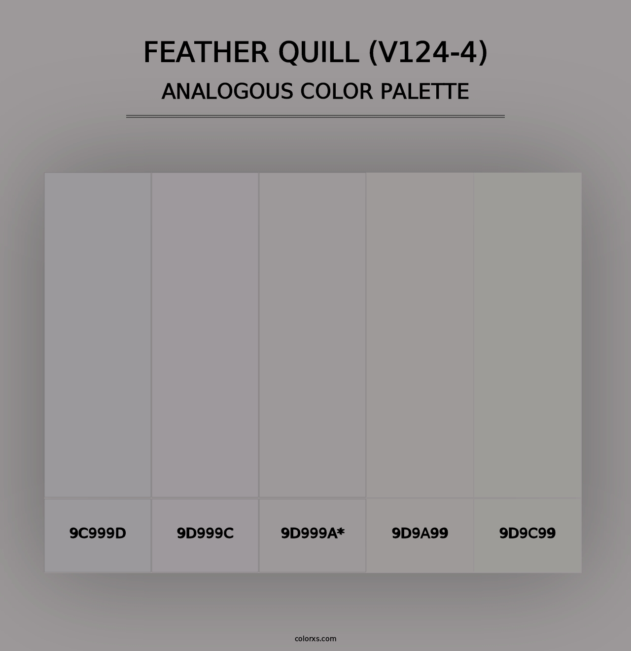 Feather Quill (V124-4) - Analogous Color Palette