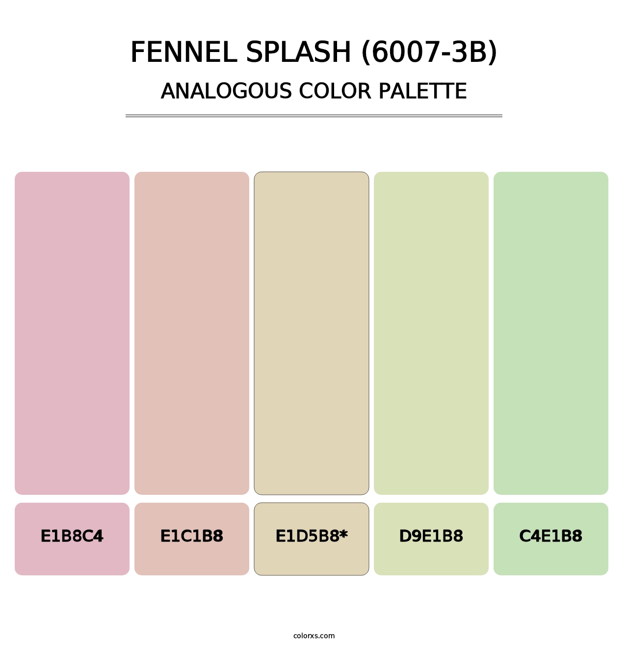 Fennel Splash (6007-3B) - Analogous Color Palette