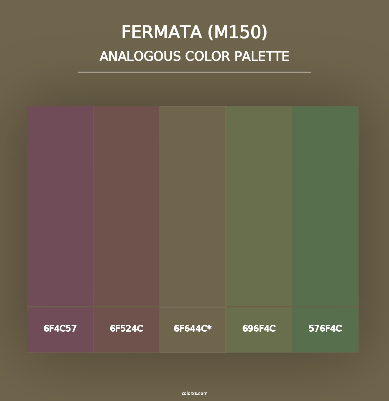 Fermata (M150) - Analogous Color Palette