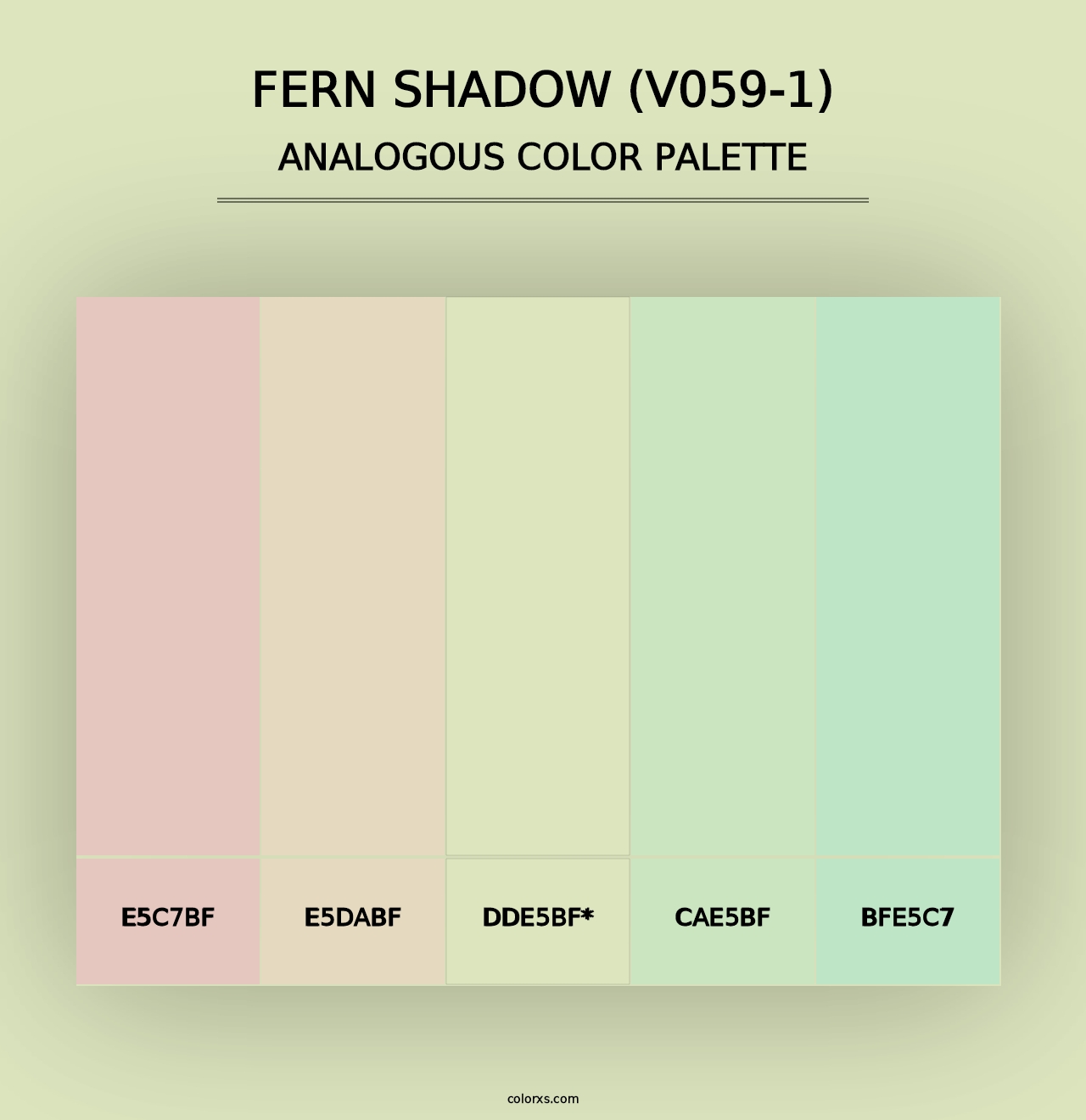 Fern Shadow (V059-1) - Analogous Color Palette