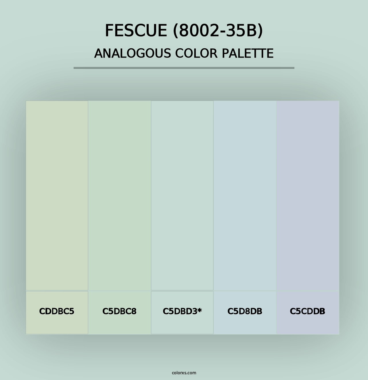 Fescue (8002-35B) - Analogous Color Palette