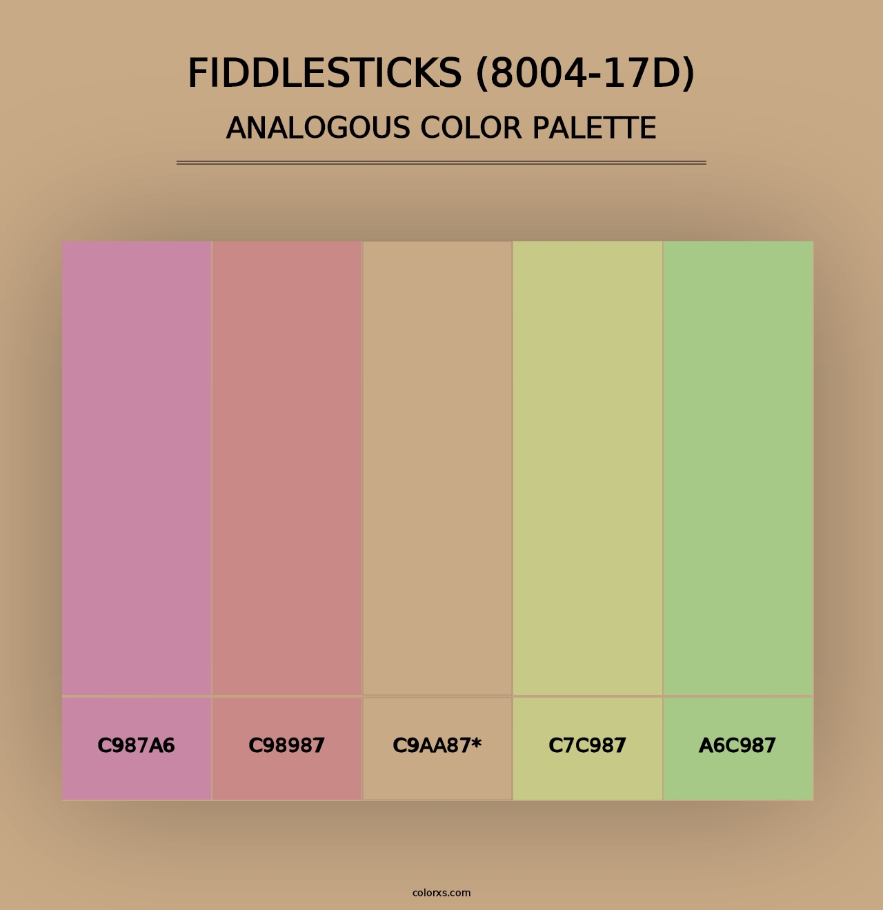 Fiddlesticks (8004-17D) - Analogous Color Palette