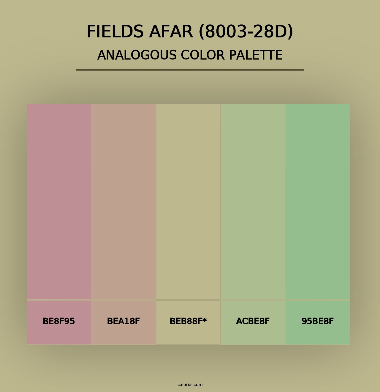 Fields Afar (8003-28D) - Analogous Color Palette