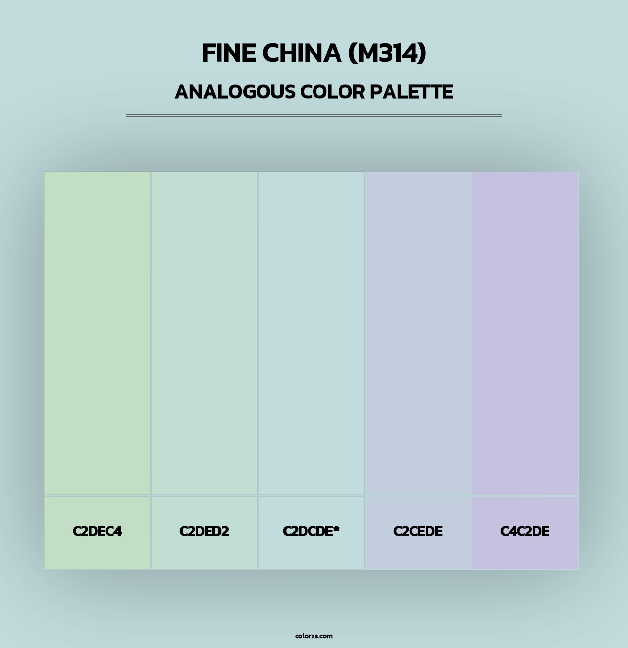 Fine China (M314) - Analogous Color Palette