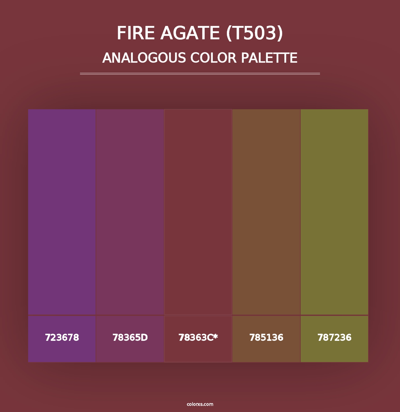 Fire Agate (T503) - Analogous Color Palette