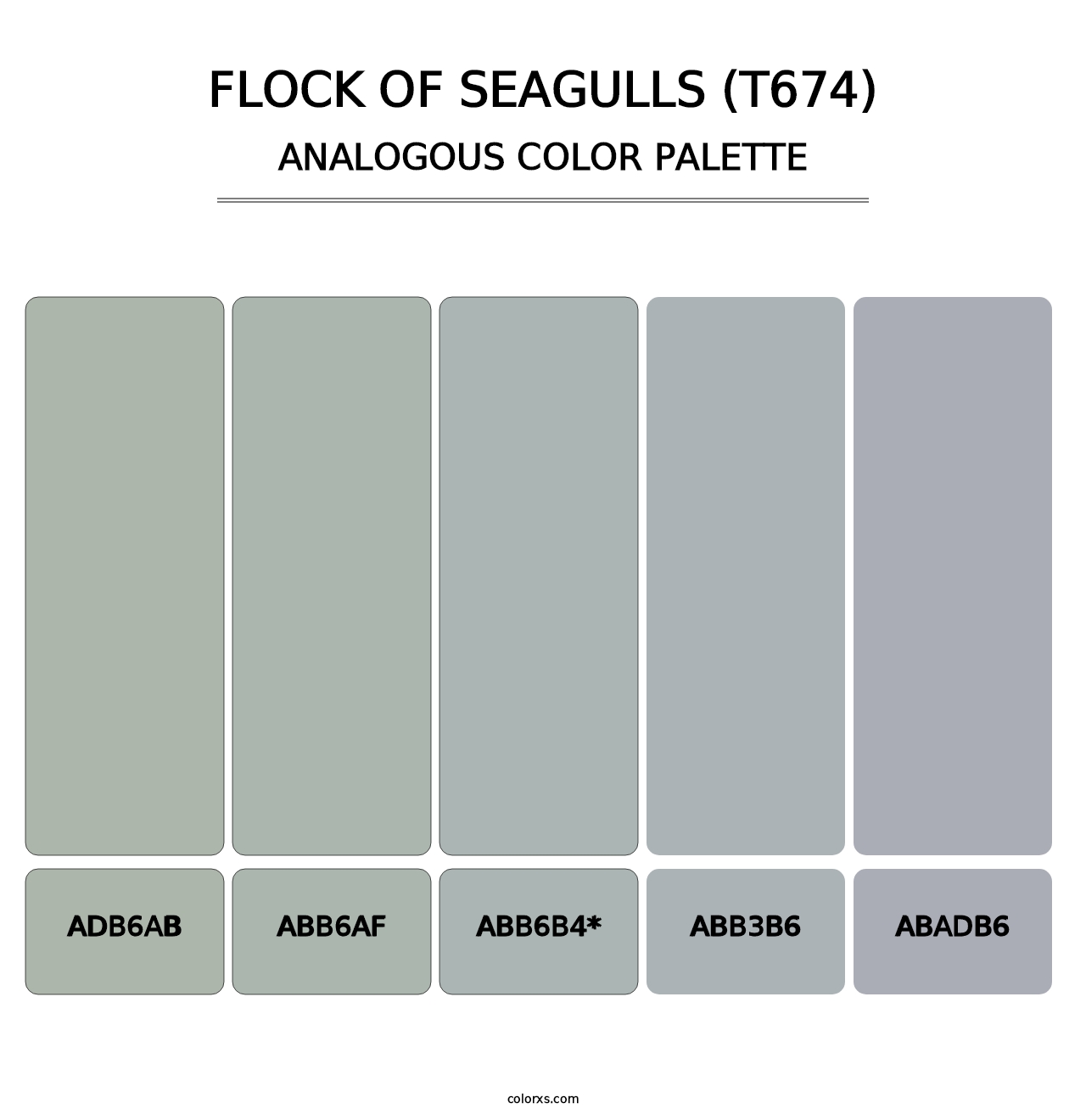 Flock of Seagulls (T674) - Analogous Color Palette