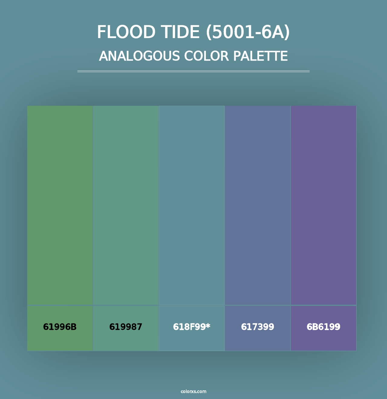 Flood Tide (5001-6A) - Analogous Color Palette