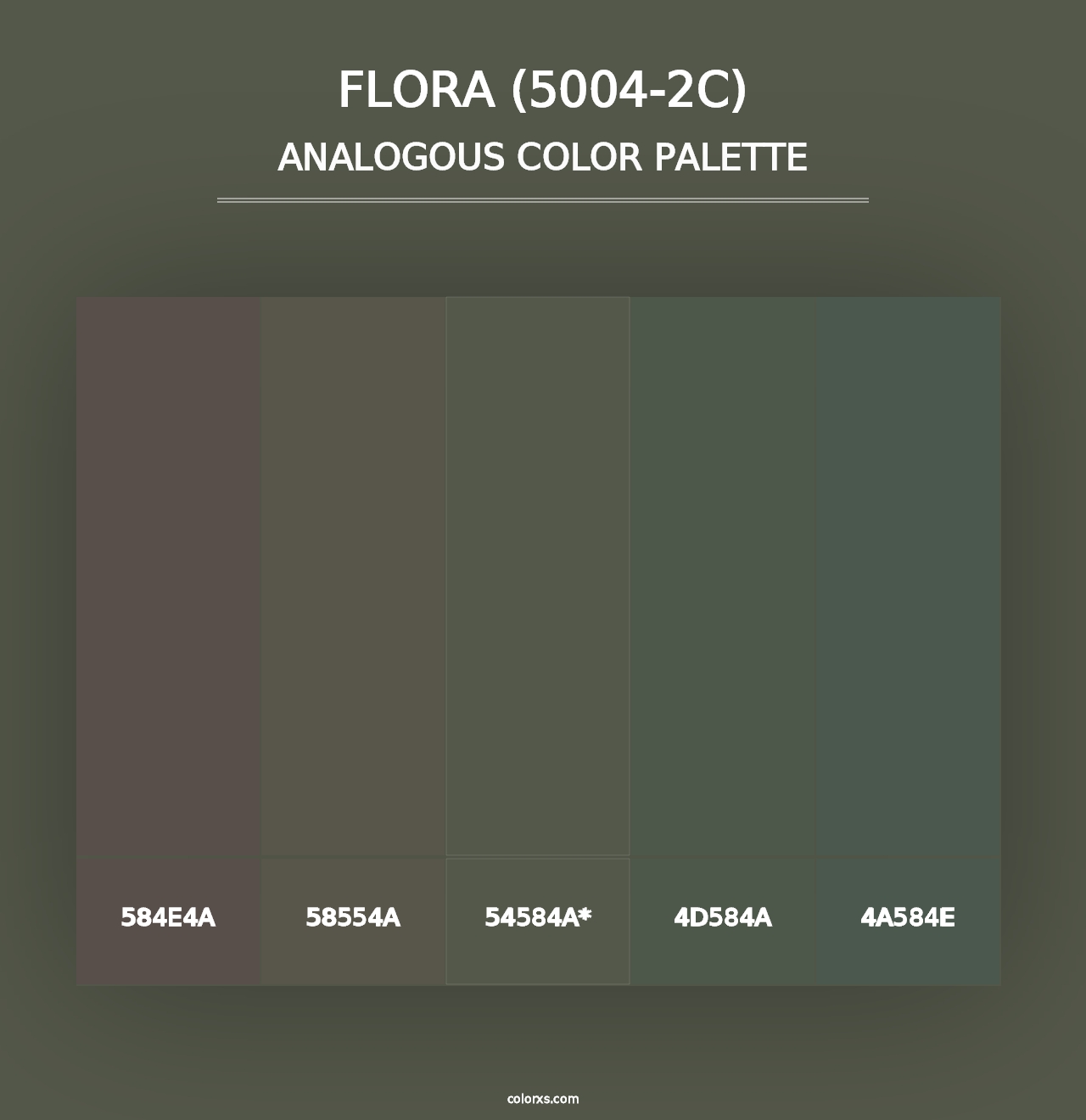 Flora (5004-2C) - Analogous Color Palette