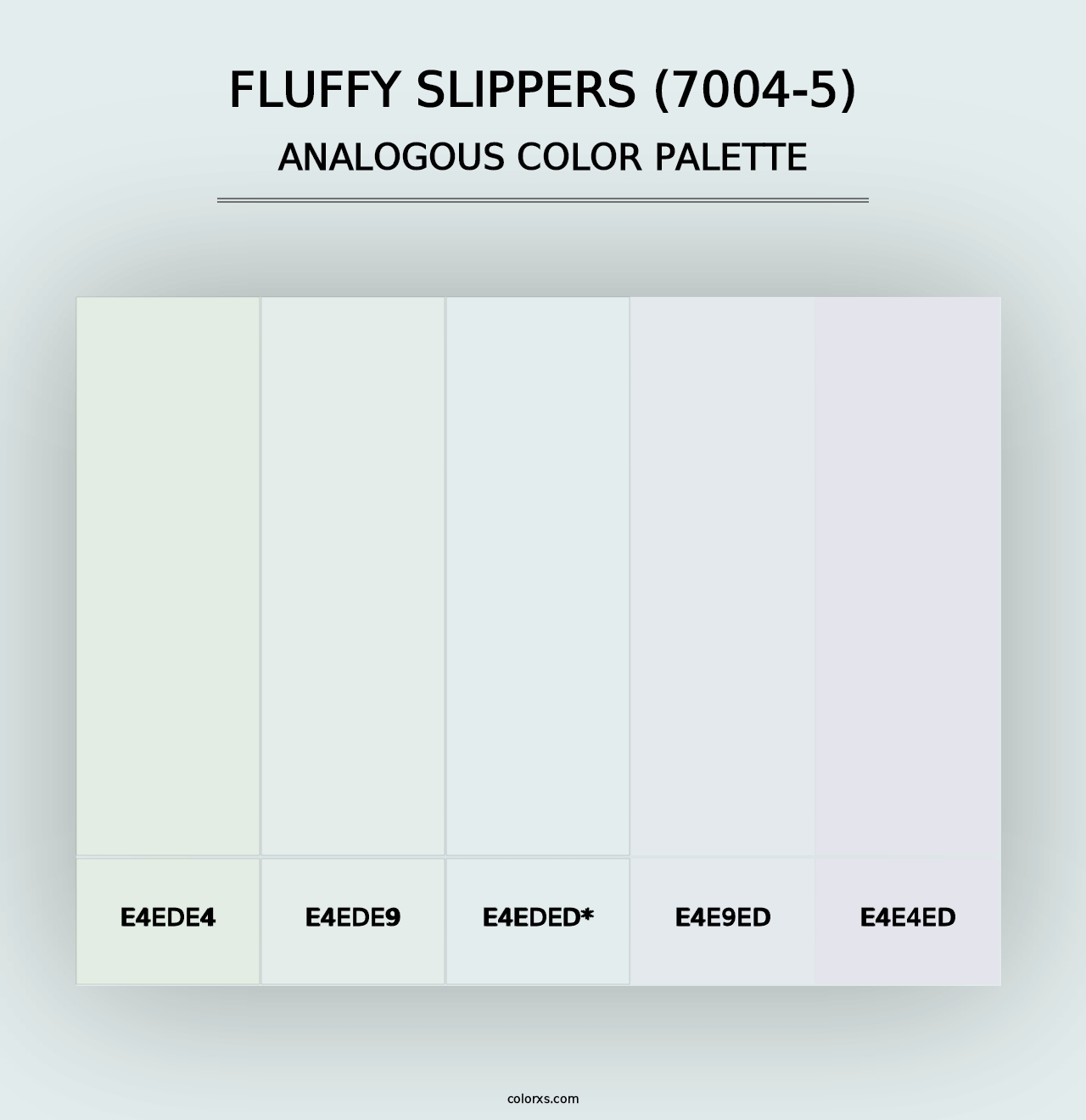 Fluffy Slippers (7004-5) - Analogous Color Palette