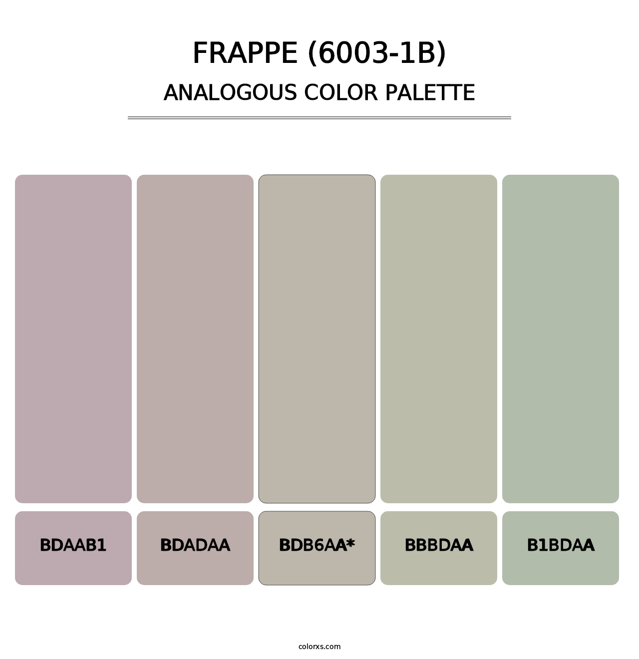 Frappe (6003-1B) - Analogous Color Palette