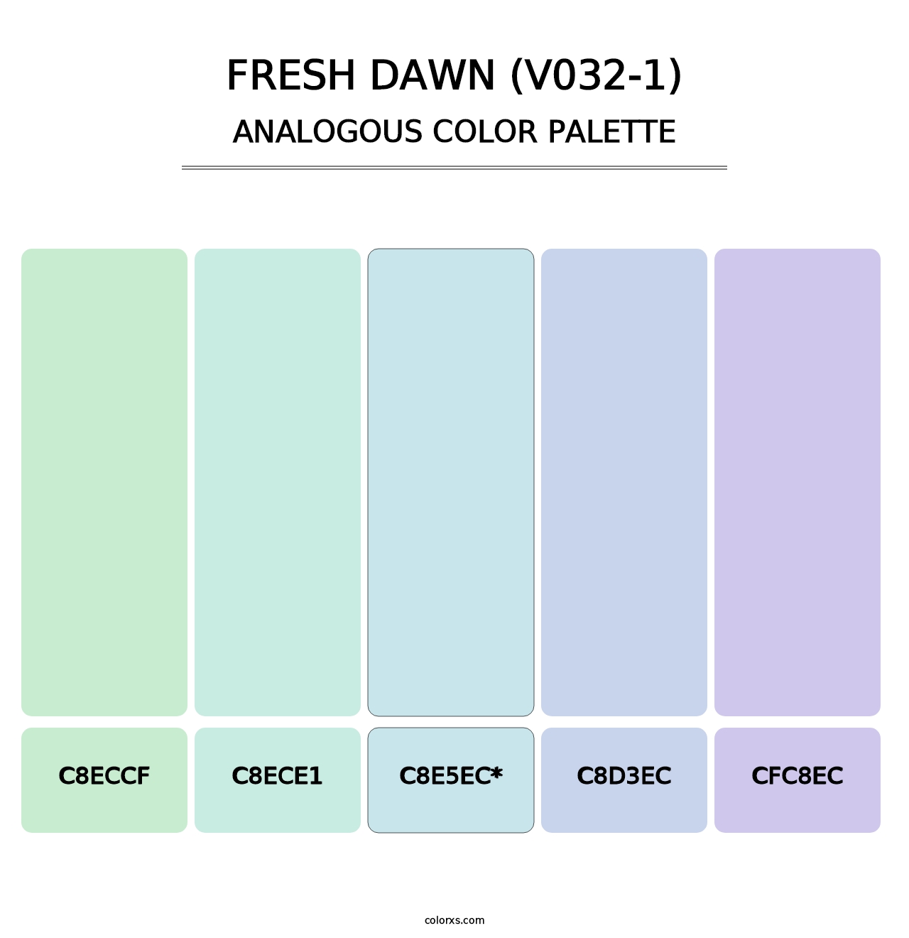 Fresh Dawn (V032-1) - Analogous Color Palette