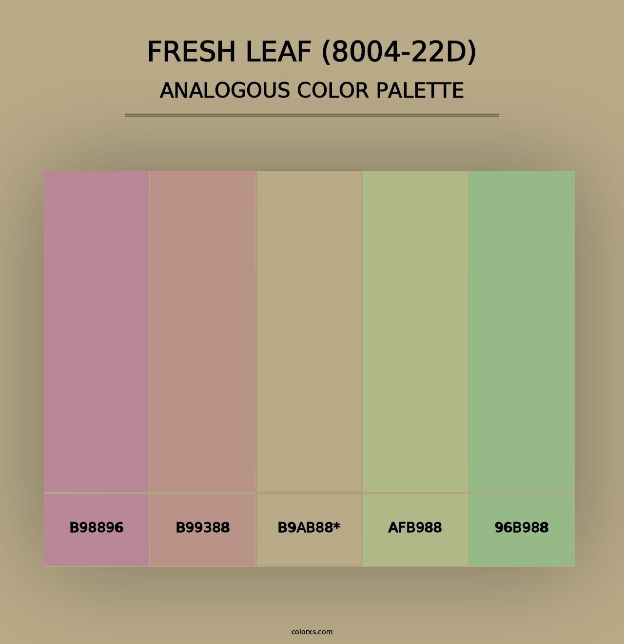 Fresh Leaf (8004-22D) - Analogous Color Palette