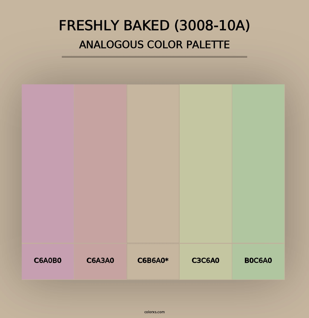 Freshly Baked (3008-10A) - Analogous Color Palette