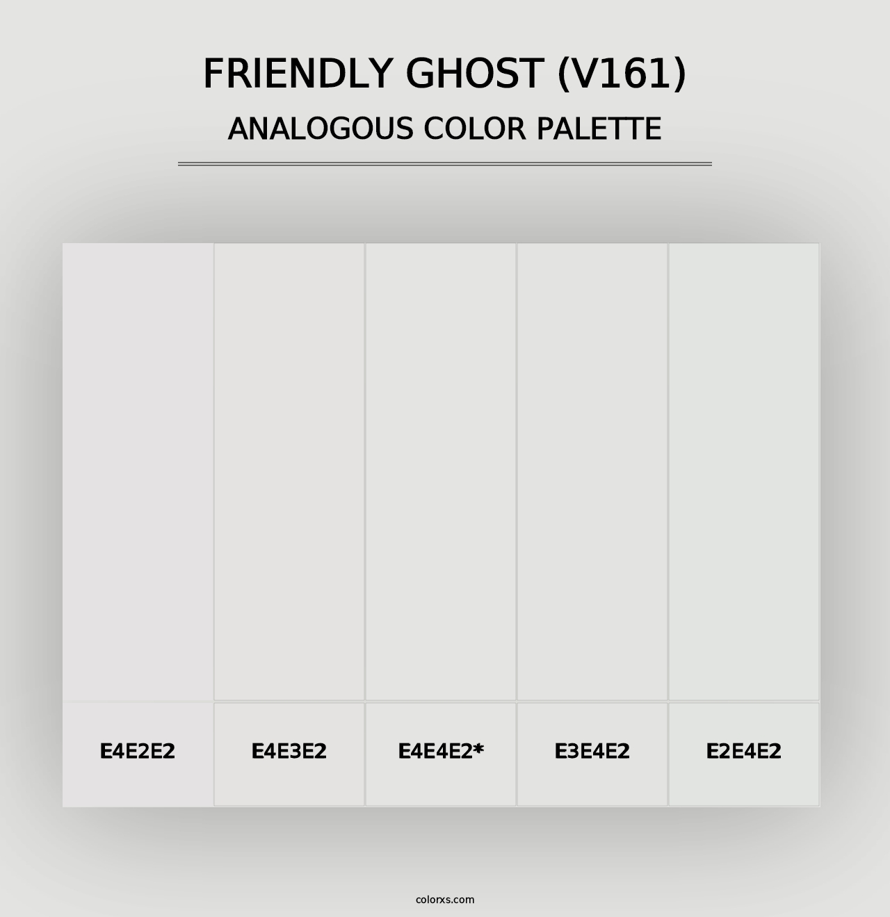 Friendly Ghost (V161) - Analogous Color Palette