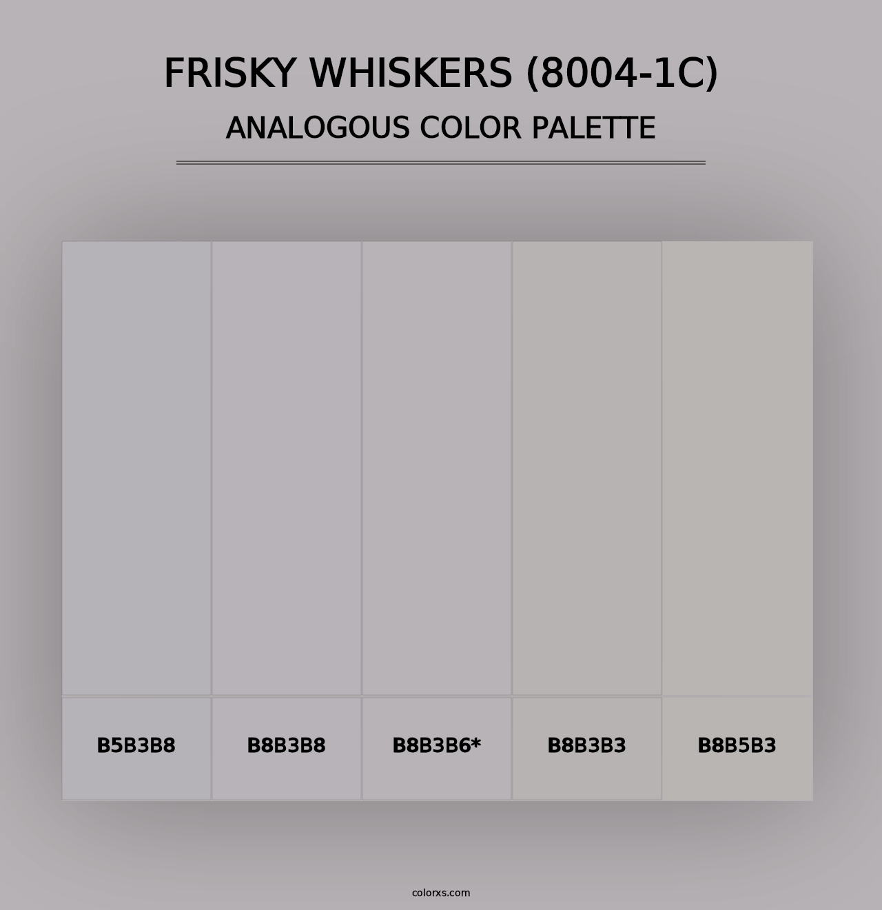 Frisky Whiskers (8004-1C) - Analogous Color Palette