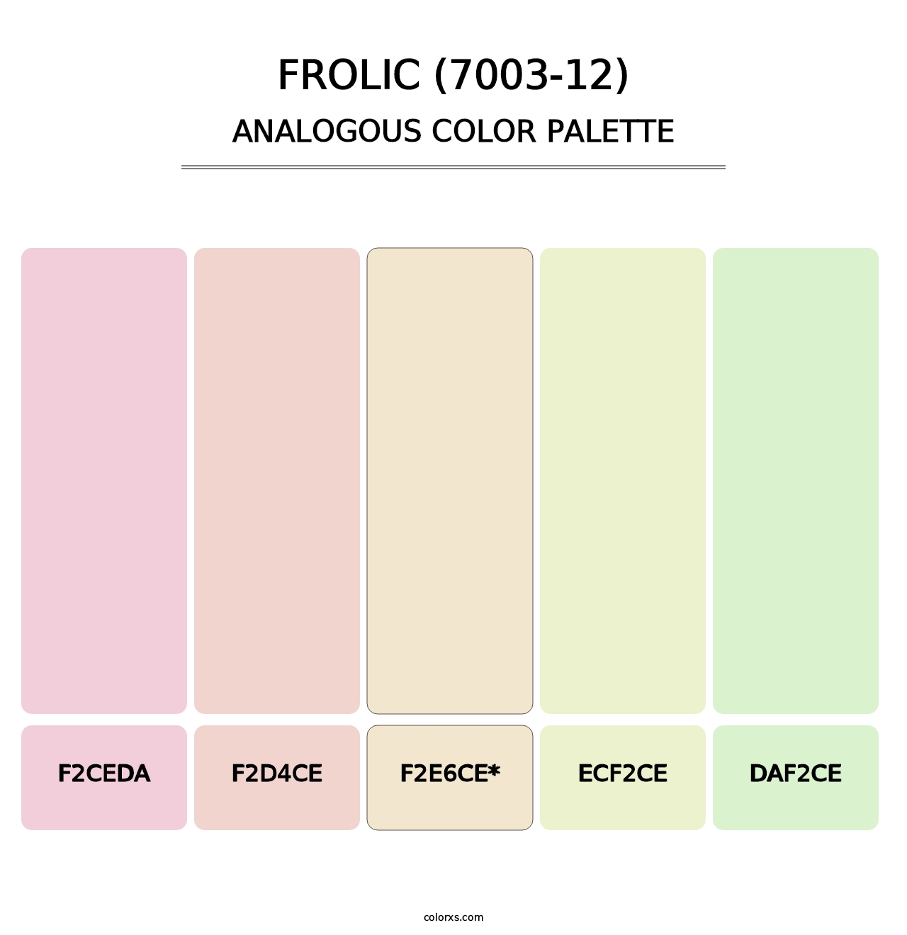 Frolic (7003-12) - Analogous Color Palette