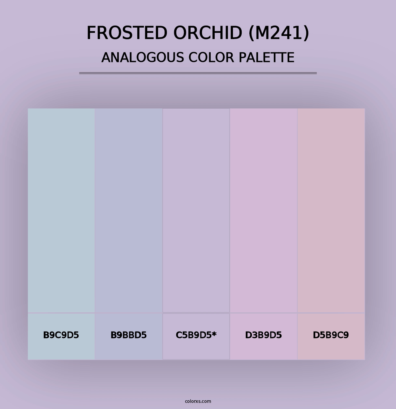 Frosted Orchid (M241) - Analogous Color Palette