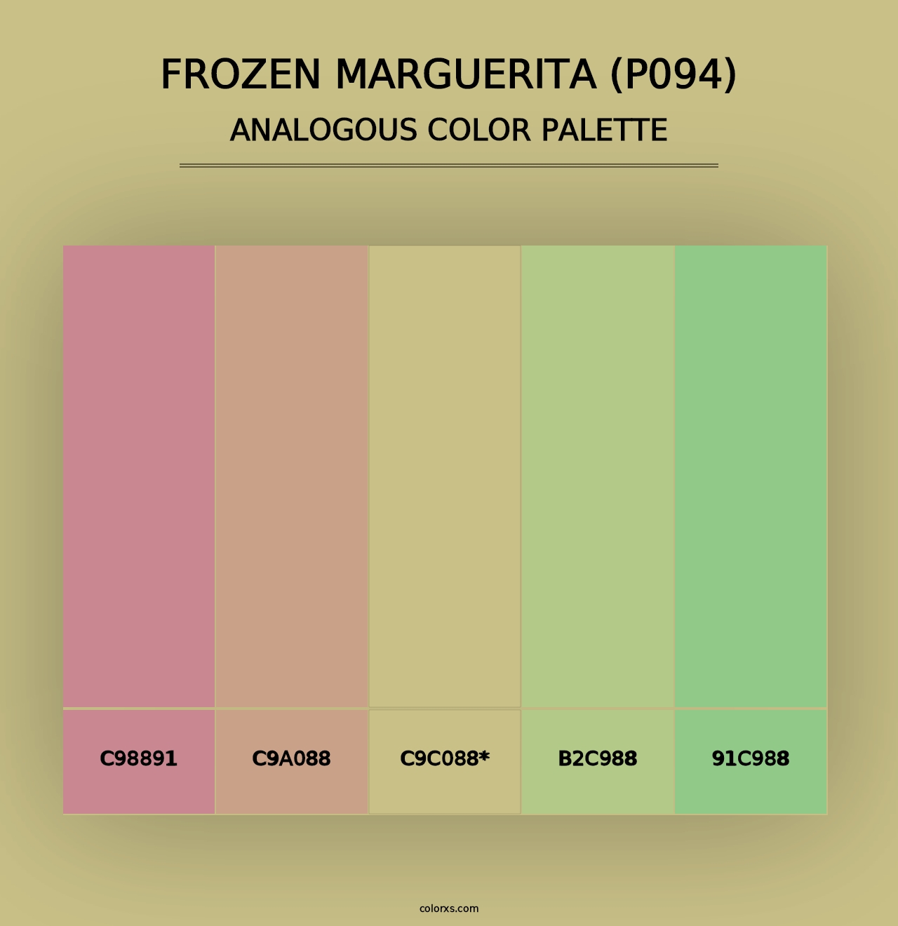 Frozen Marguerita (P094) - Analogous Color Palette