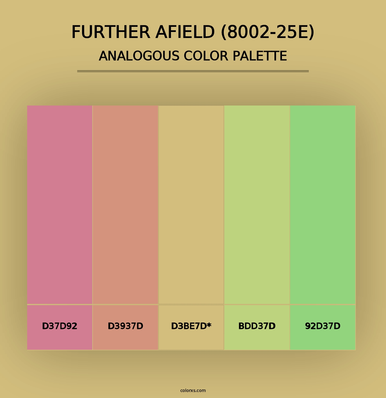 Further Afield (8002-25E) - Analogous Color Palette