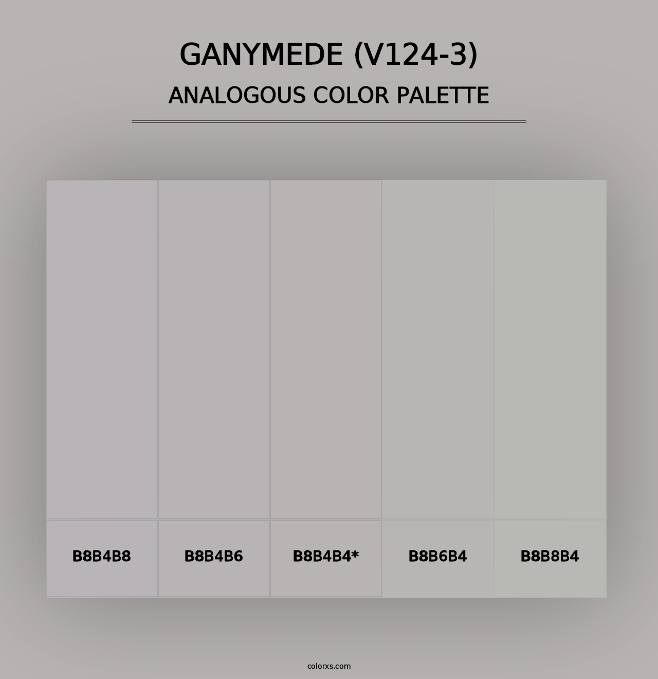 Ganymede (V124-3) - Analogous Color Palette