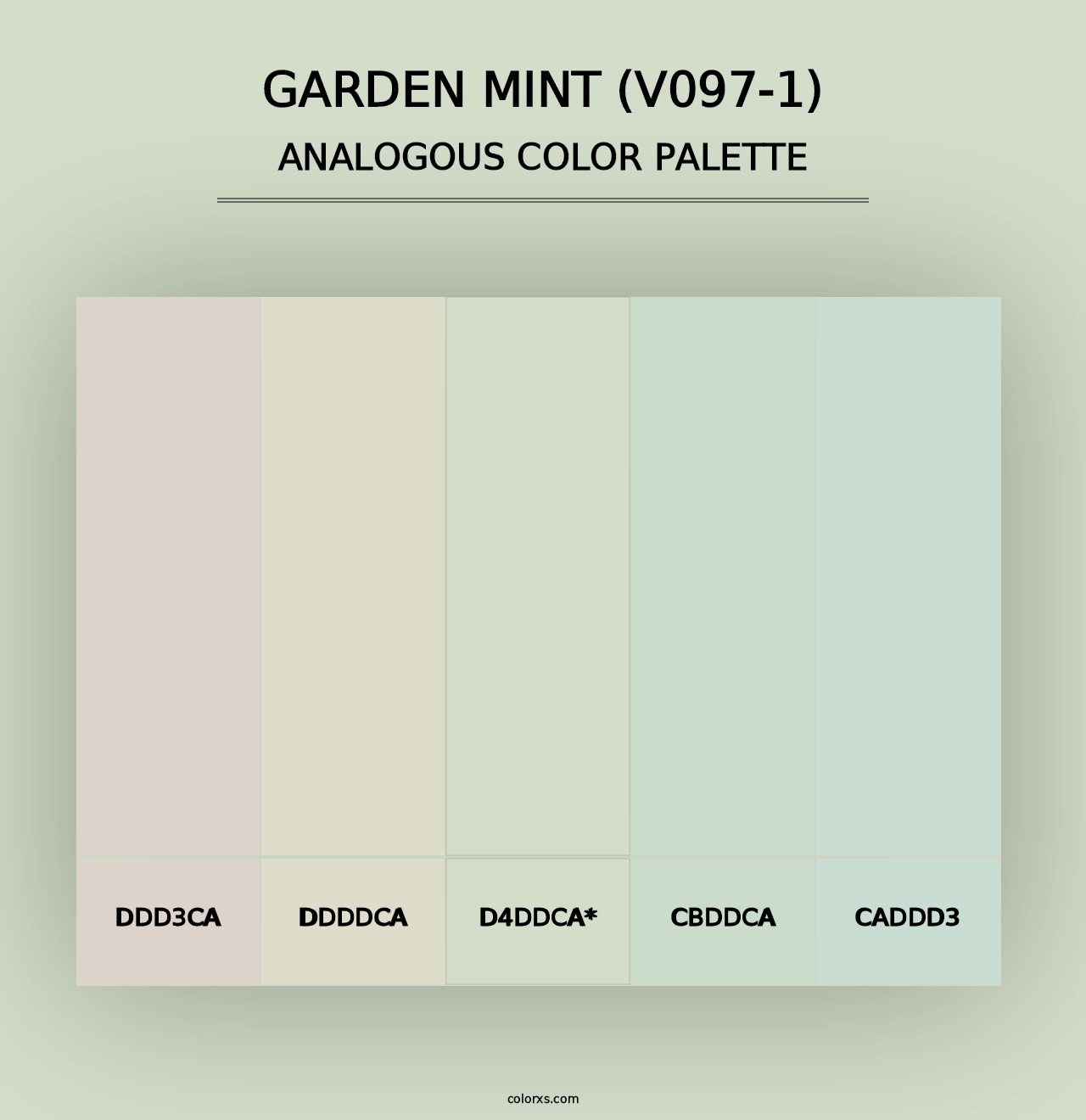 Garden Mint (V097-1) - Analogous Color Palette