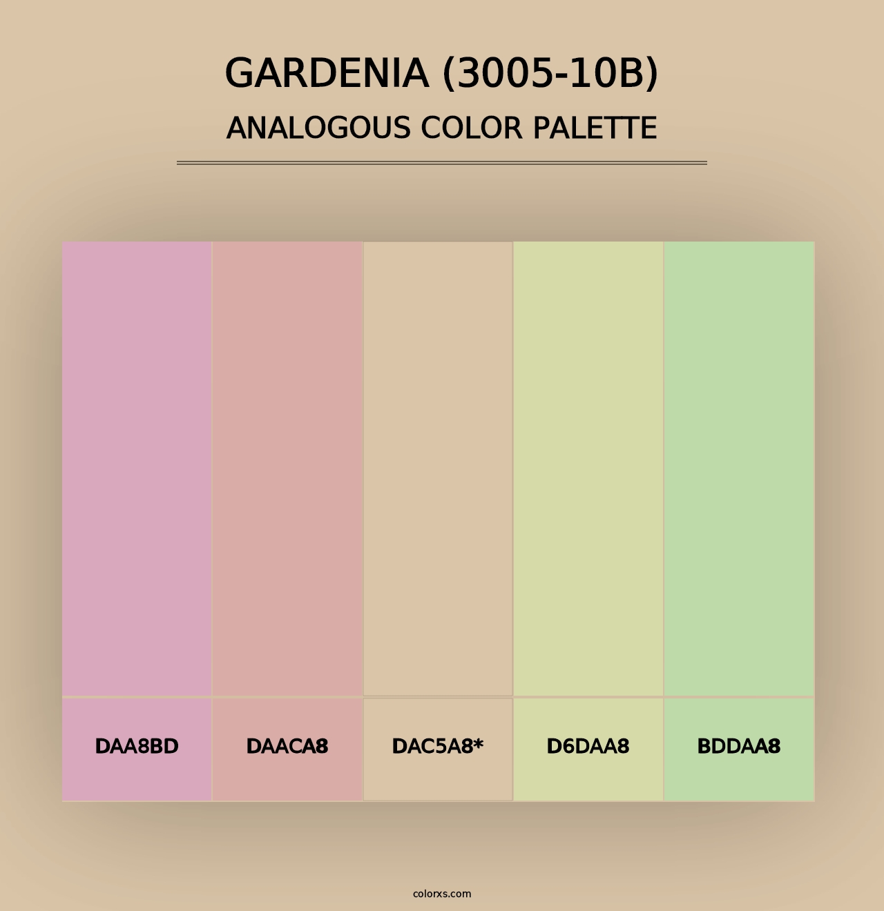 Gardenia (3005-10B) - Analogous Color Palette