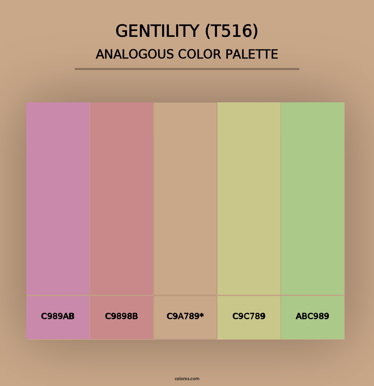 Gentility (T516) - Analogous Color Palette