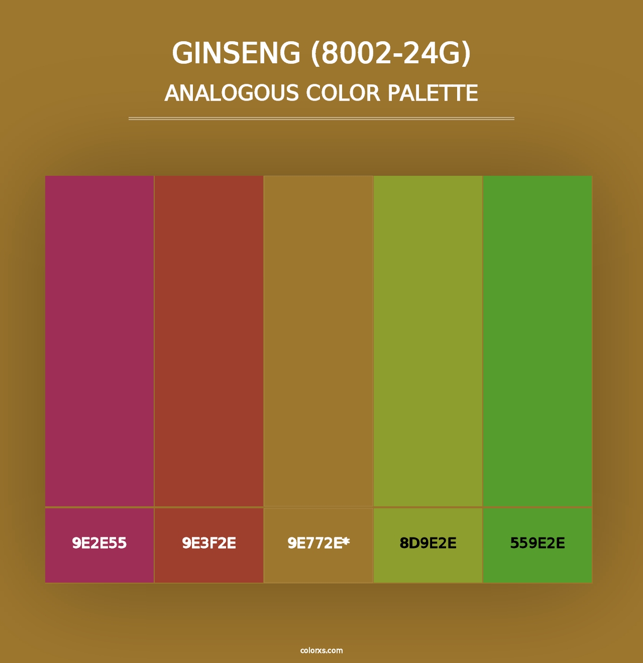 Ginseng (8002-24G) - Analogous Color Palette