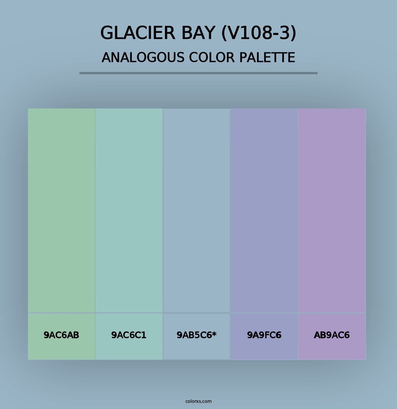 Glacier Bay (V108-3) - Analogous Color Palette