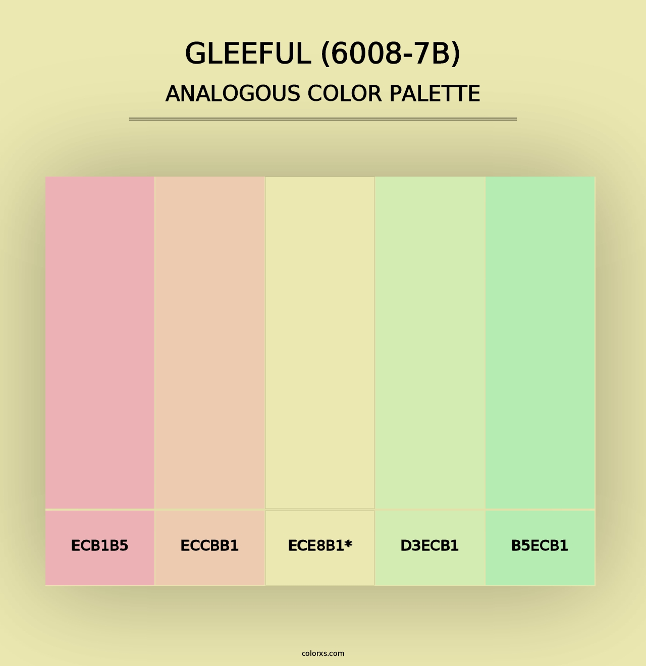 Gleeful (6008-7B) - Analogous Color Palette