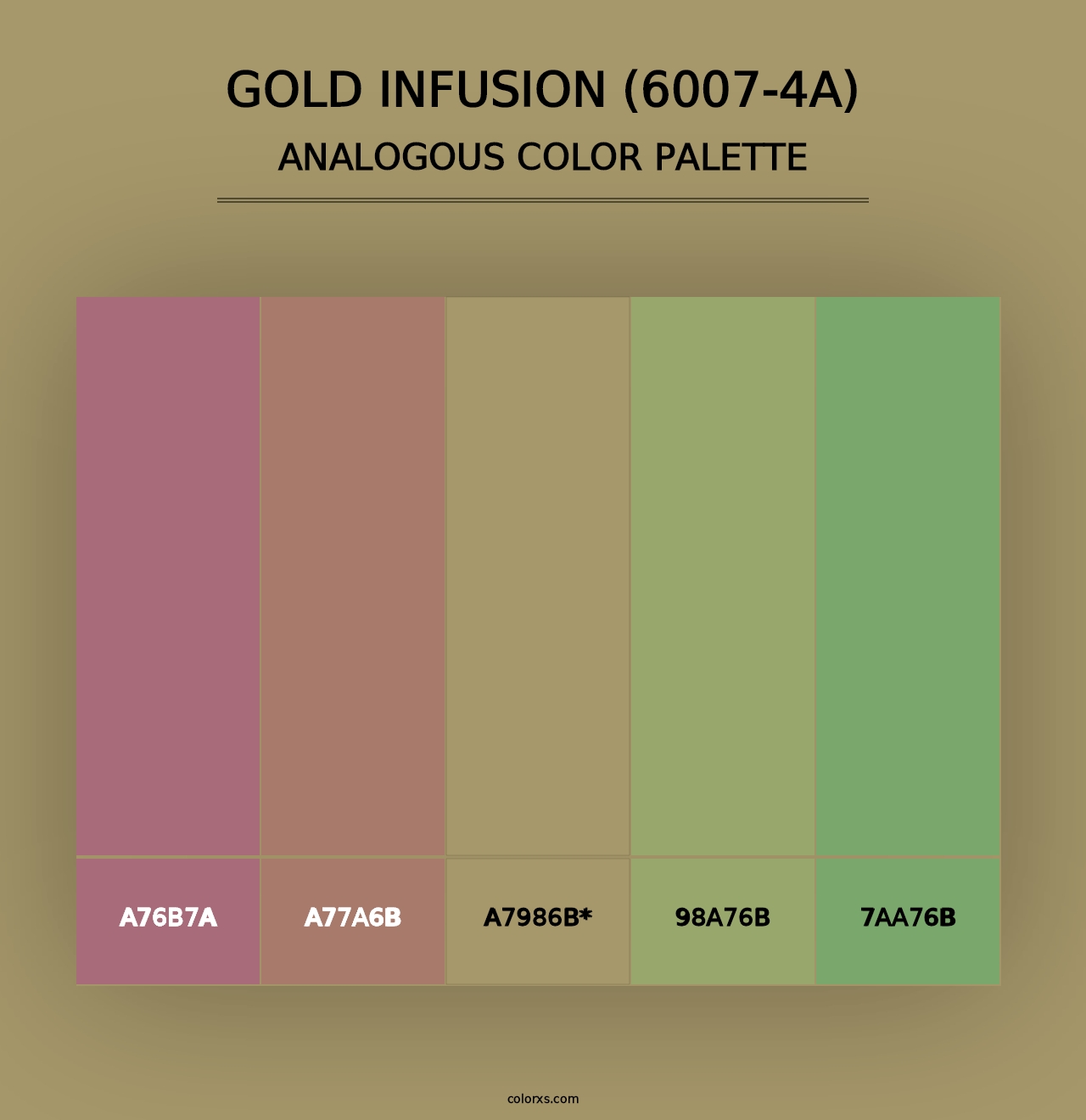 Gold Infusion (6007-4A) - Analogous Color Palette