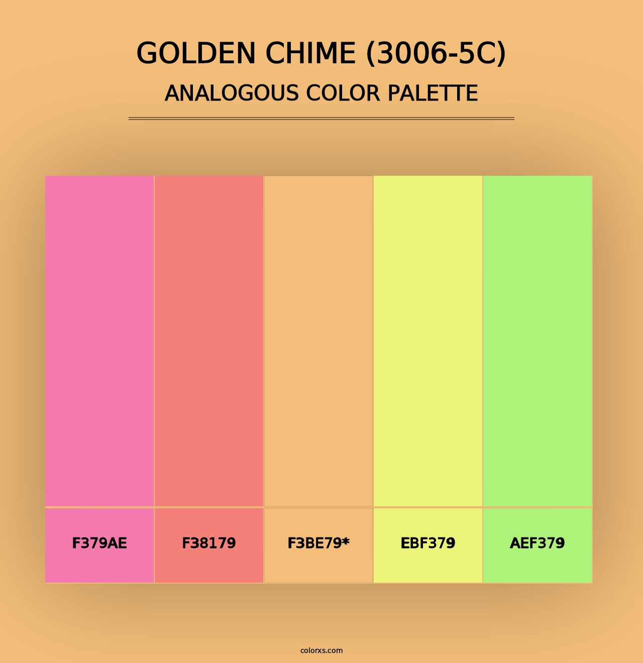 Golden Chime (3006-5C) - Analogous Color Palette