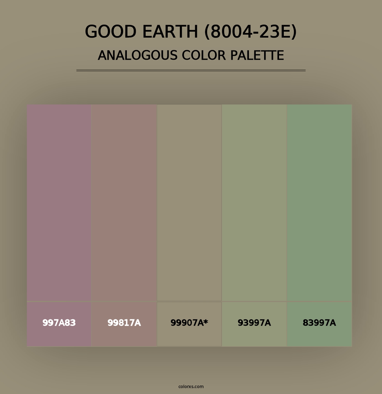 Good Earth (8004-23E) - Analogous Color Palette