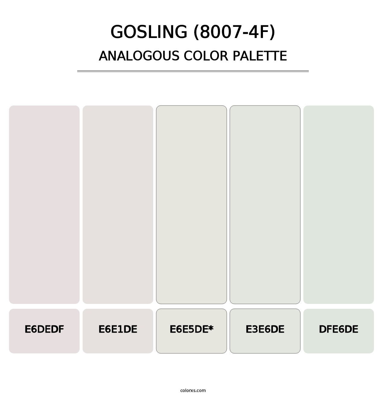 Gosling (8007-4F) - Analogous Color Palette