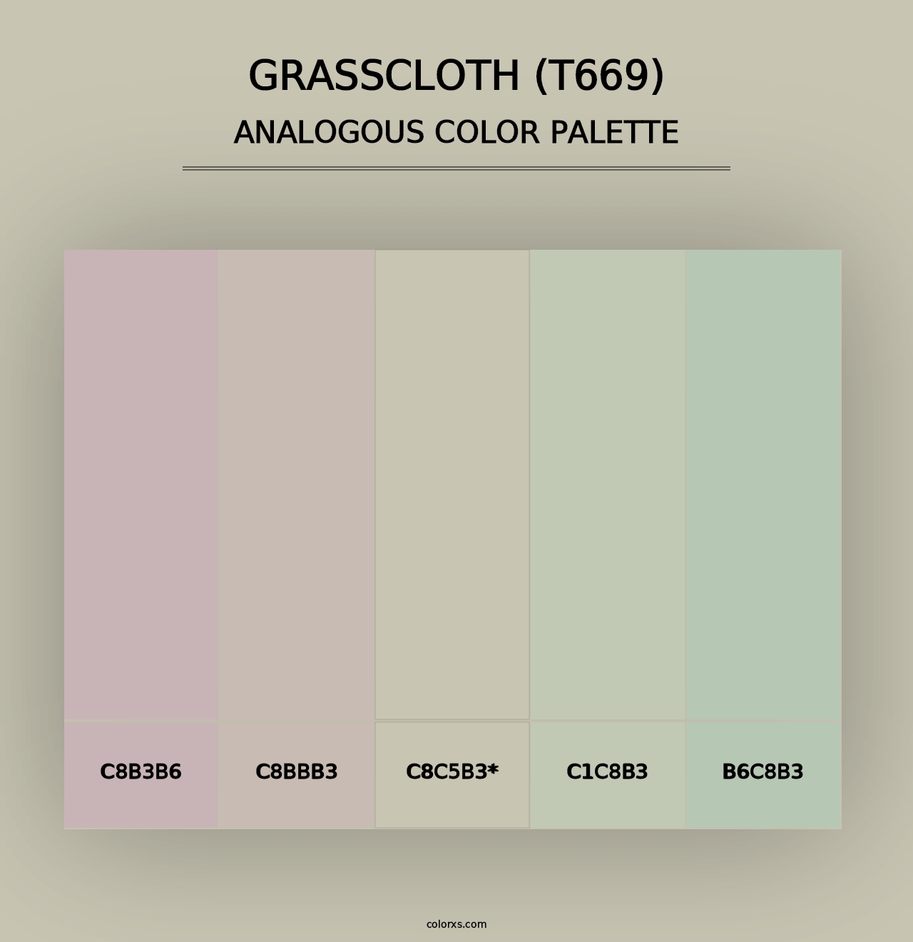 Grasscloth (T669) - Analogous Color Palette