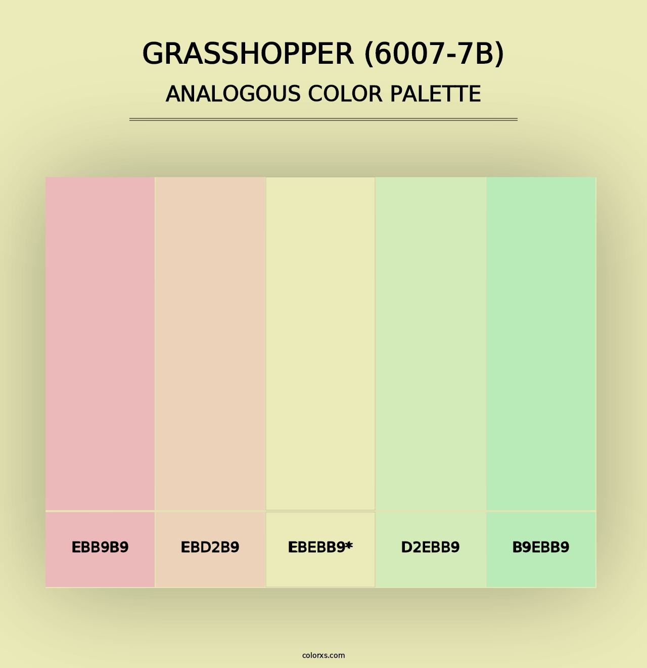 Grasshopper (6007-7B) - Analogous Color Palette