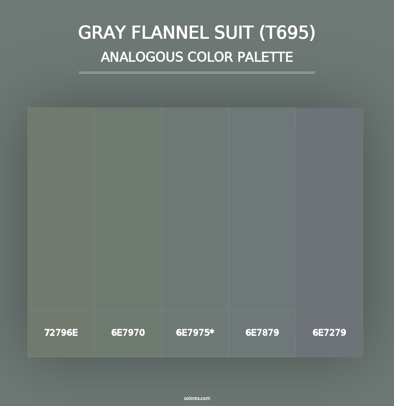 Gray Flannel Suit (T695) - Analogous Color Palette