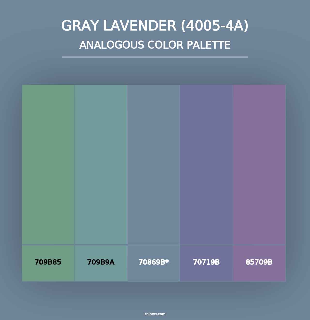 Gray Lavender (4005-4A) - Analogous Color Palette