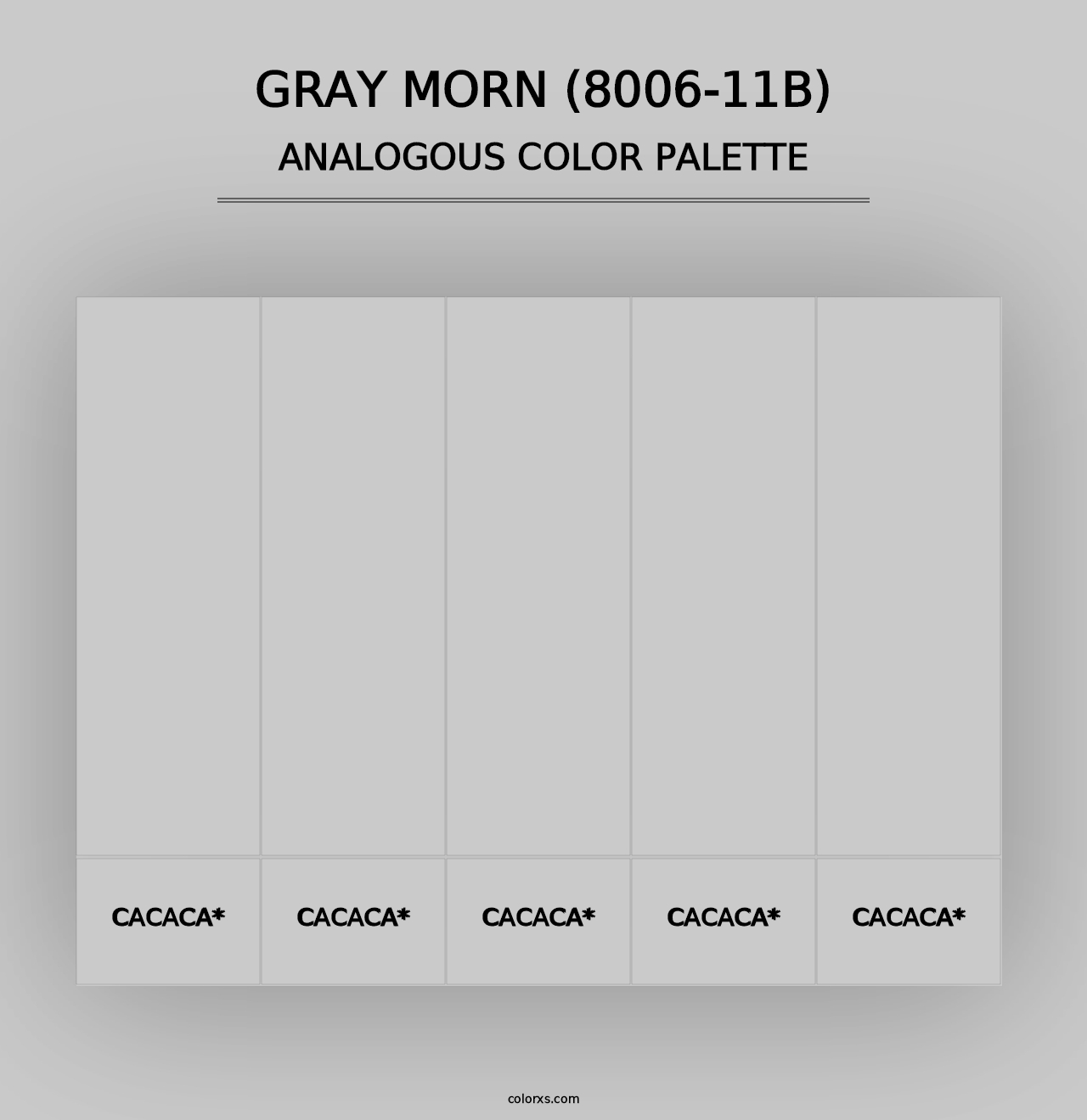 Gray Morn (8006-11B) - Analogous Color Palette