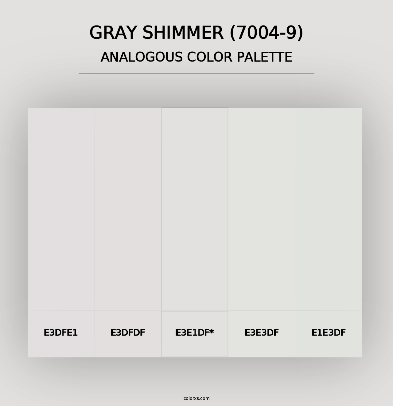 Gray Shimmer (7004-9) - Analogous Color Palette