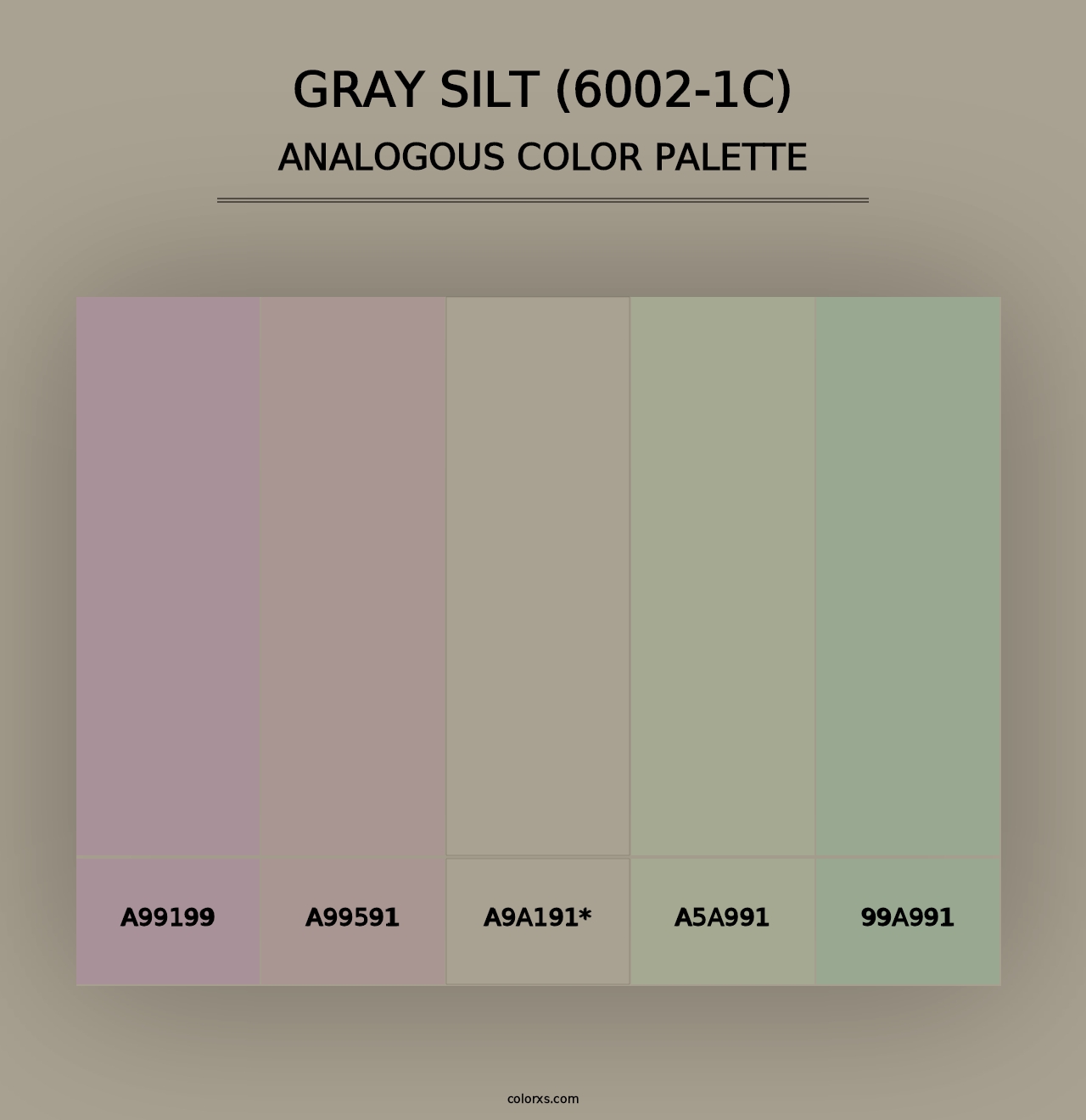 Gray Silt (6002-1C) - Analogous Color Palette